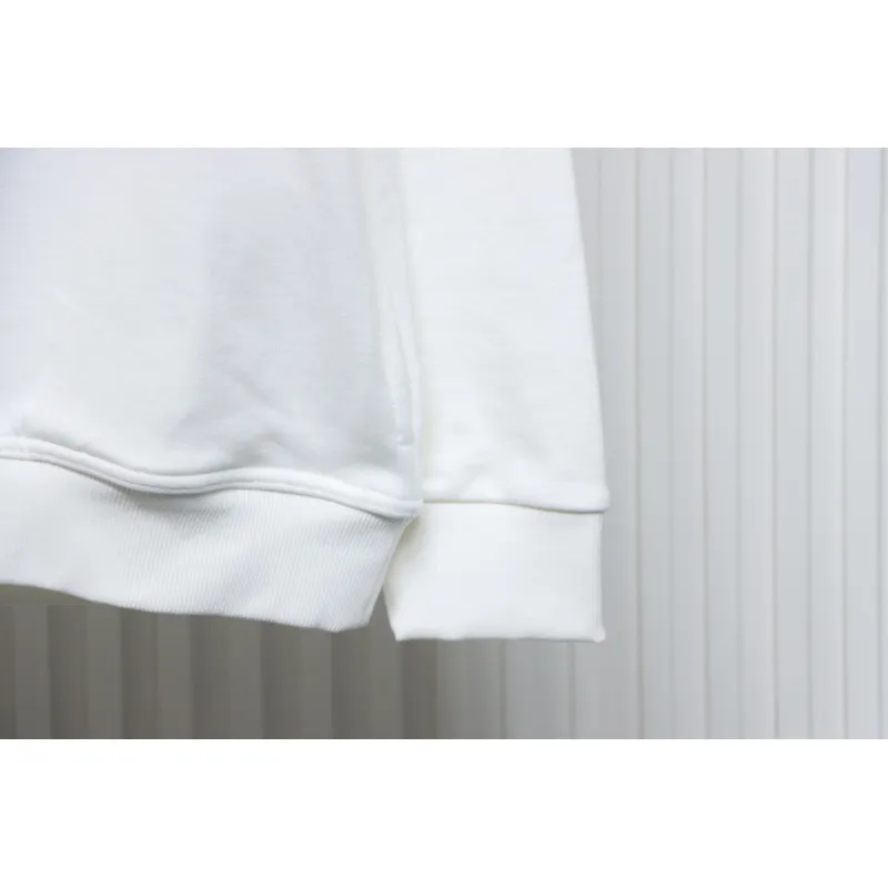 Top Quality Burberry Embroidered Bear Hoodie White 