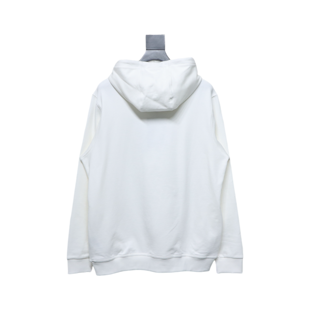    Burberry Embroidered Bear Hoodie White 