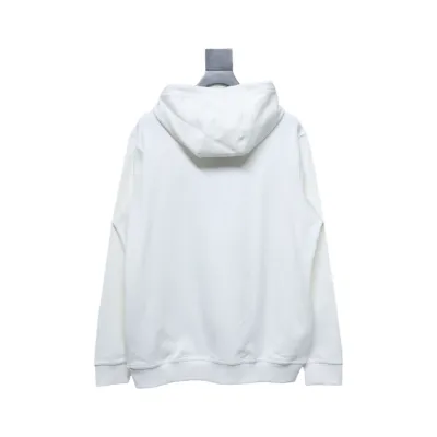 Top Quality Burberry Embroidered Bear Hoodie White  02
