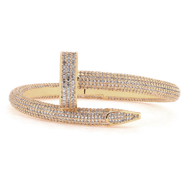 Top Quality Cartier Full Diamond Spike Bracelet