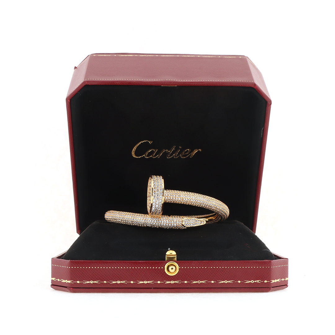 Top Quality Cartier Full Diamond Spike Bracelet