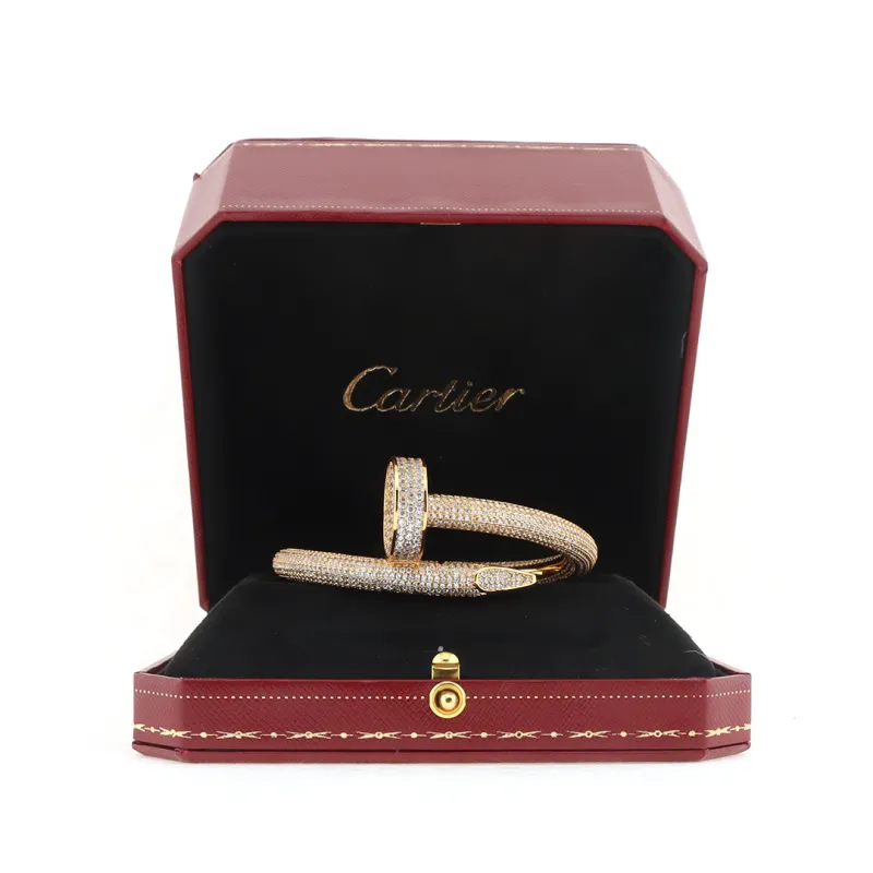 Top Quality Cartier Full Diamond Spike Bracelet
