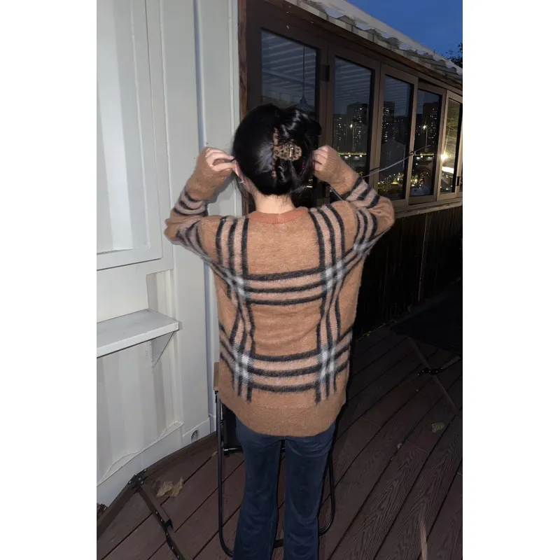 Top Quality Burberry 24Fw Classic Check Sweater