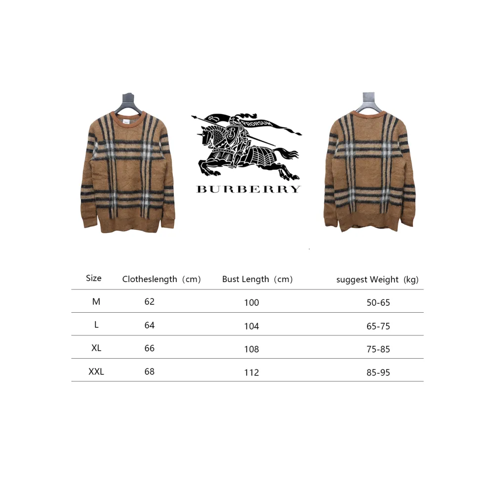 Top Quality Burberry 24Fw Classic Check Sweater
