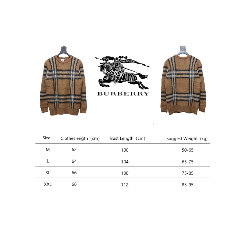 Top Quality Burberry 24Fw Classic Check Sweater