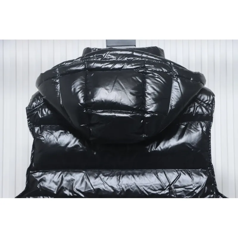 Top Quality Moncler Bormes Nylon Patent Hooded Vest