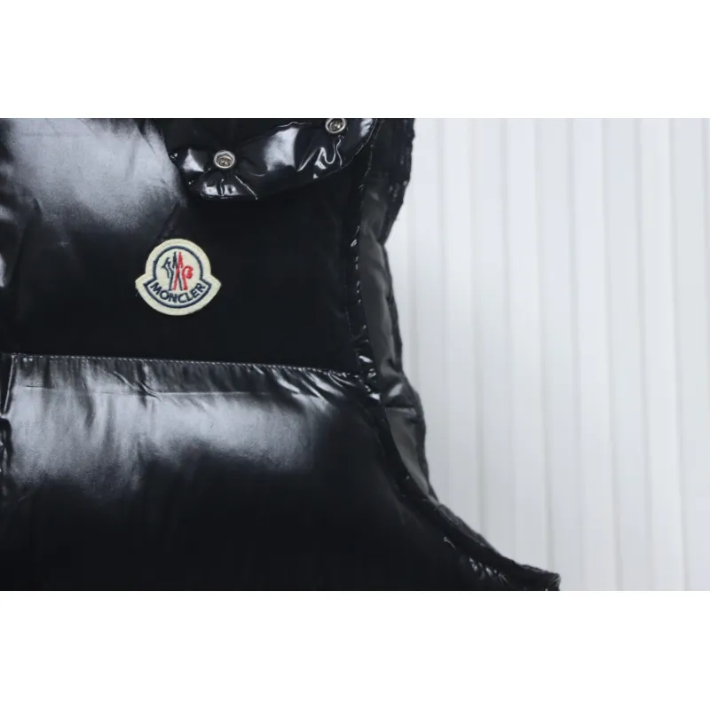 Top Quality Moncler Bormes Nylon Patent Hooded Vest