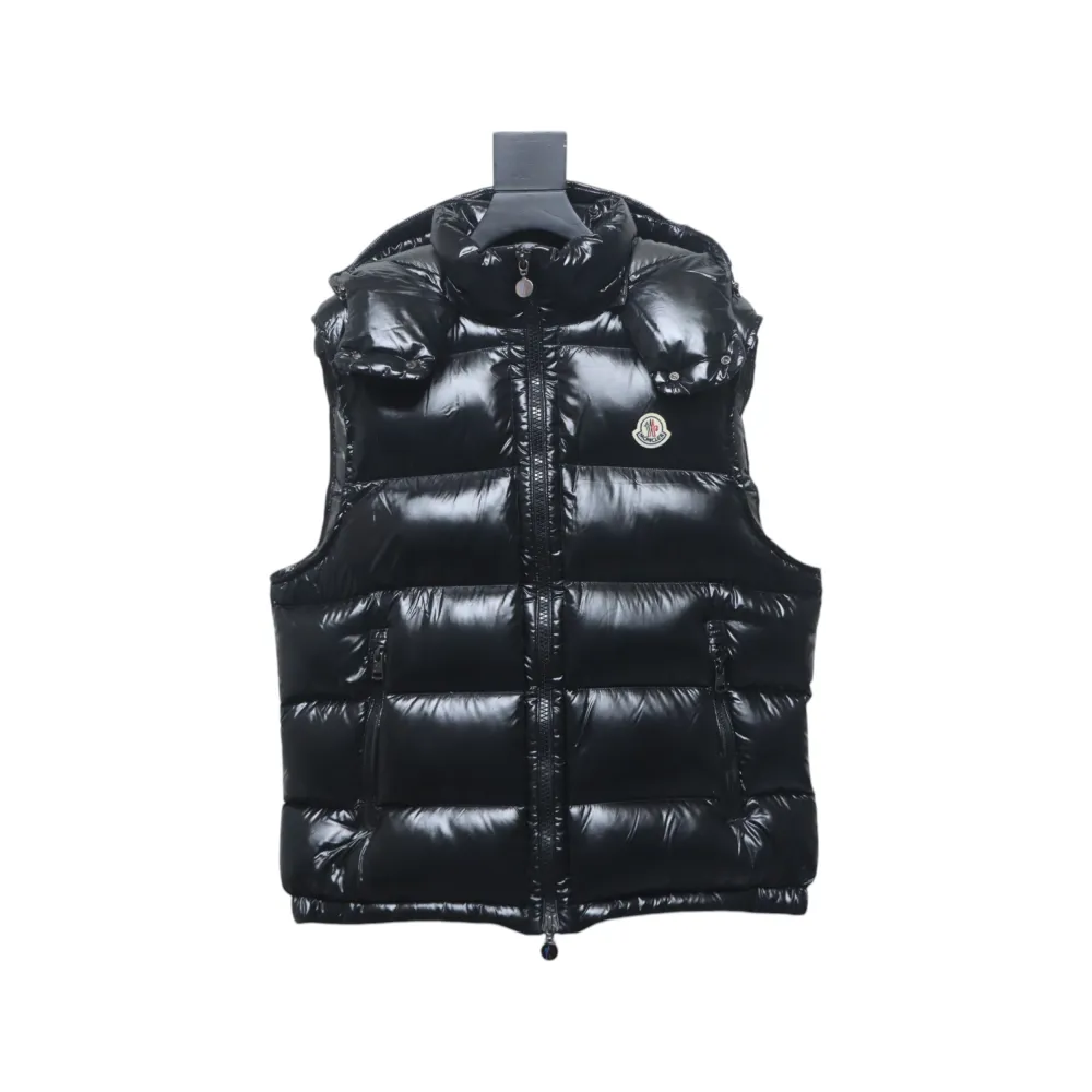 Top Quality Moncler Bormes Nylon Patent Hooded Vest