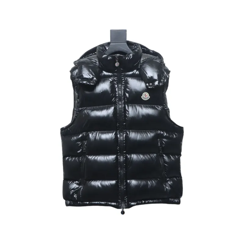 Top Quality Moncler Bormes Nylon Patent Hooded Vest