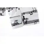 Top Quality LV sheet music print denim jacket