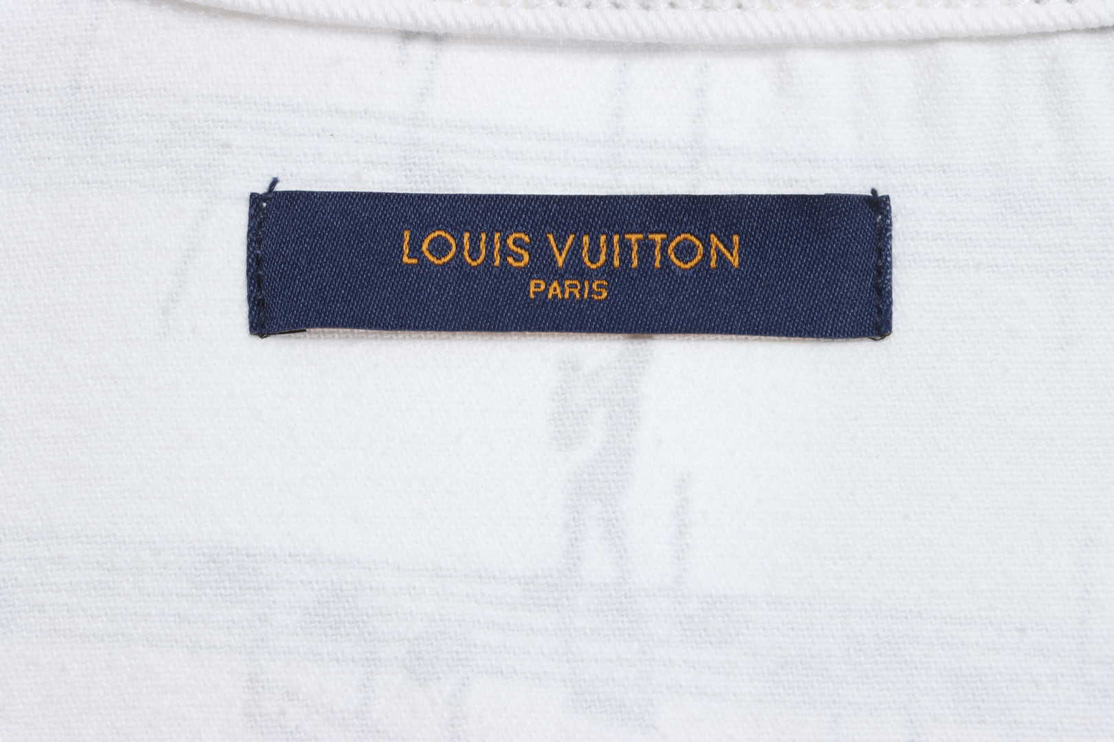     LV sheet music print denim jacket