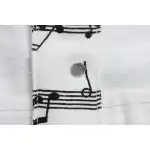 Top Quality LV sheet music print denim jacket