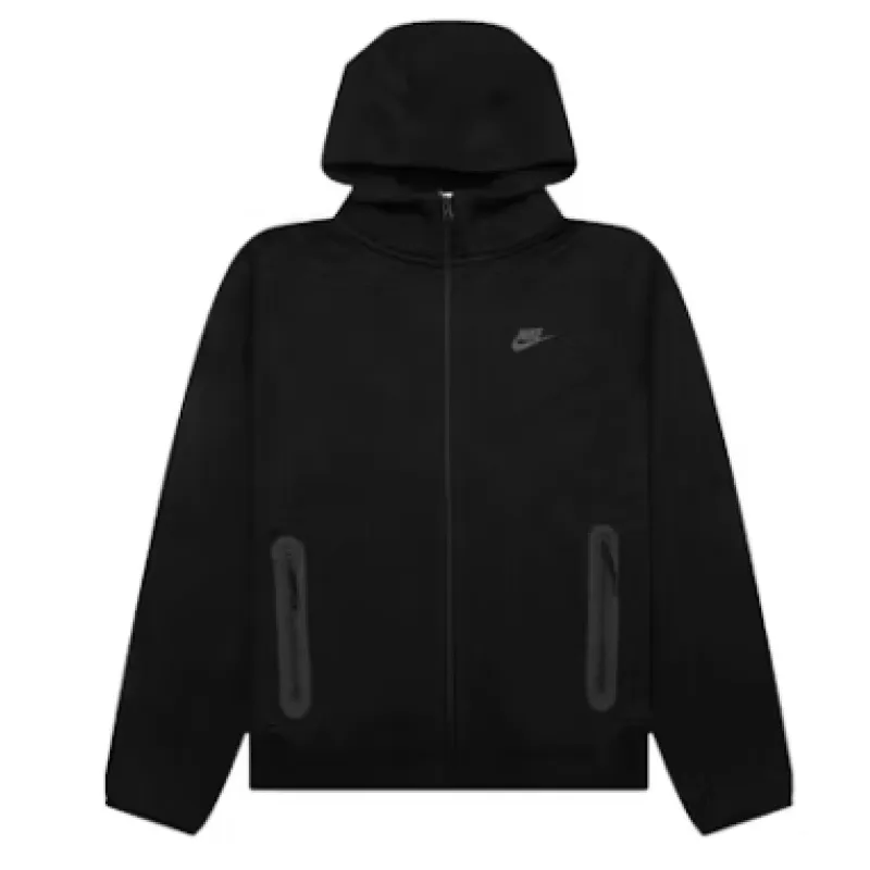 Nike Sportswear Tech Fleece Full-Zip Hoodie & Joggers Set Black 