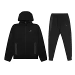Nike Sportswear Tech Fleece Full-Zip Hoodie & Joggers Set Black 