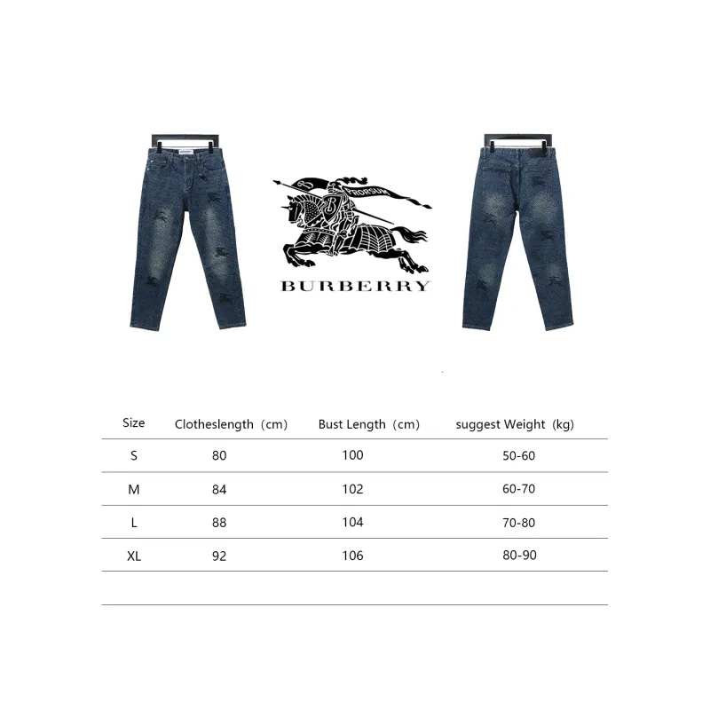 Top Quality Burberry War Horse Jeans