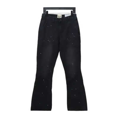 Top Quality GALLERY DEPT. GD Denim Appliqué Flared Jeans 02