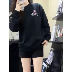 Top Quality Chrome Hearts 24Fw Cross Print Crew Neck Sweatshirt