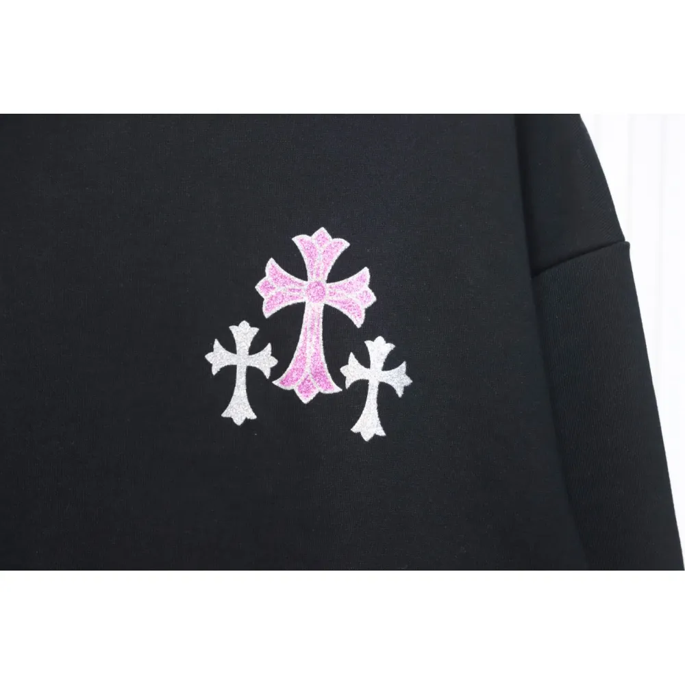 Top Quality Chrome Hearts 24Fw Cross Print Crew Neck Sweatshirt