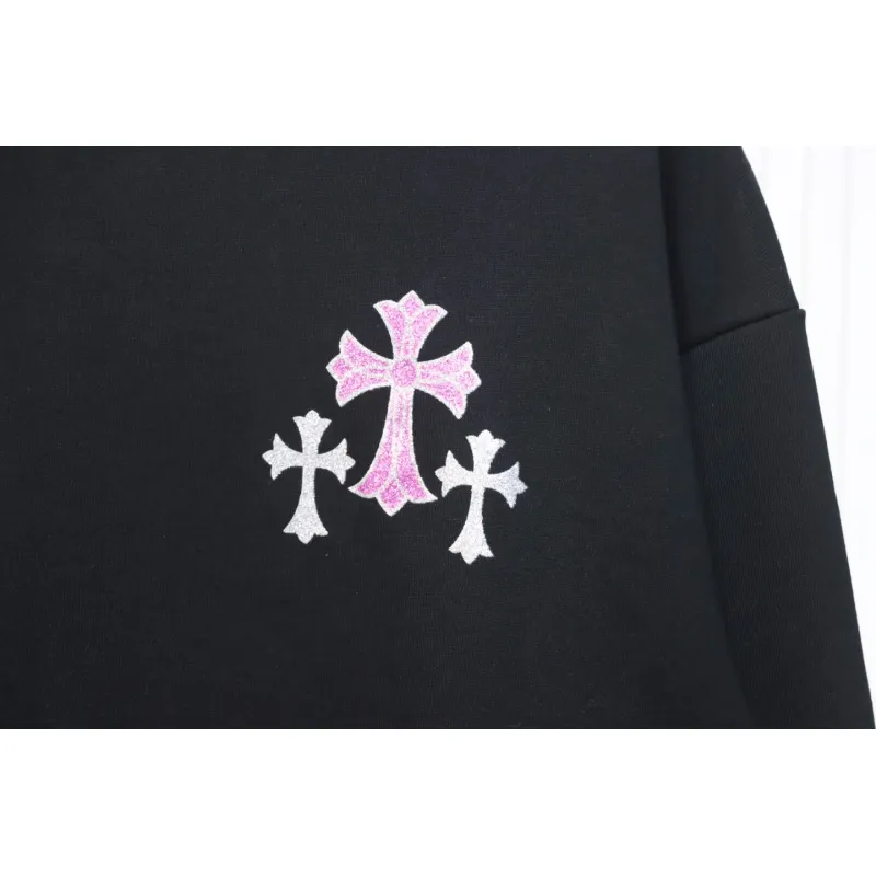 Top Quality Chrome Hearts 24Fw Cross Print Crew Neck Sweatshirt