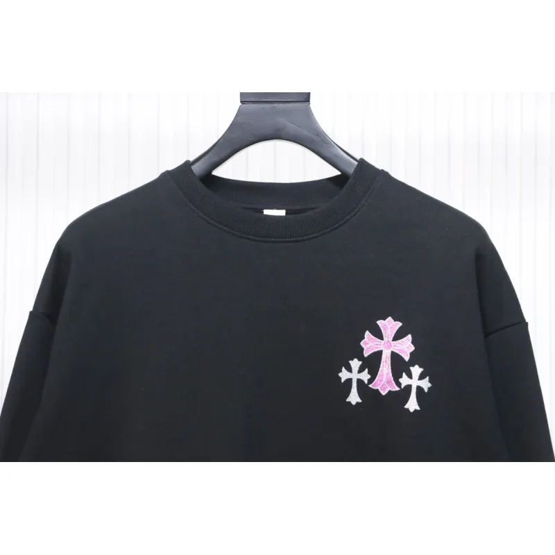 Top Quality Chrome Hearts 24Fw Cross Print Crew Neck Sweatshirt
