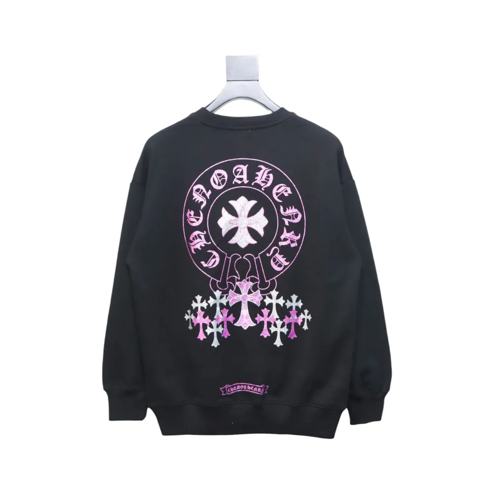 Top Quality Chrome Hearts 24Fw Cross Print Crew Neck Sweatshirt