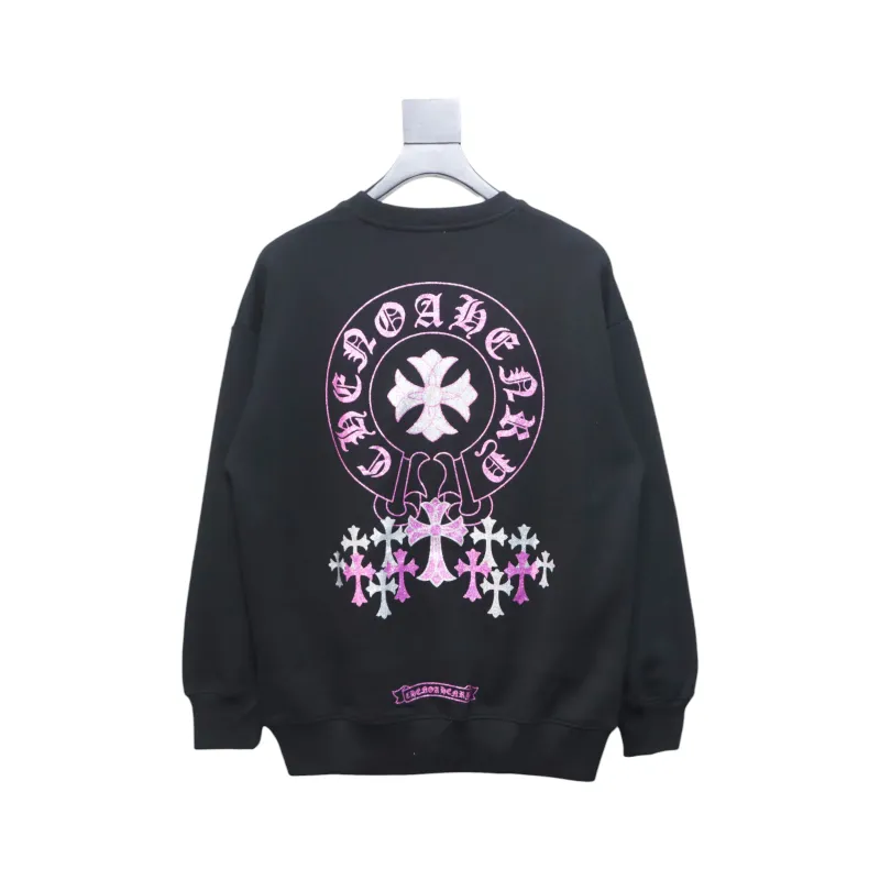 Top Quality Chrome Hearts 24Fw Cross Print Crew Neck Sweatshirt
