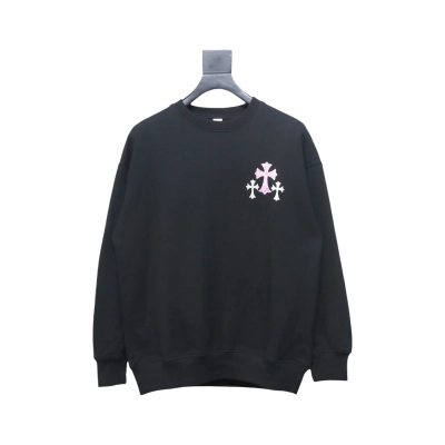 Top Quality Chrome Hearts 24Fw Cross Print Crew Neck Sweatshirt 01