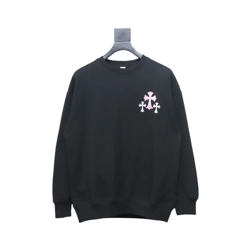Top Quality Chrome Hearts 24Fw Cross Print Crew Neck Sweatshirt