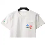 Top Quality Chrome Hearts Rainbow Cross Print T-Shirt White