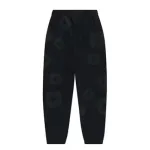 Top Quality Denim Tears Cotton Wreath Sweatpants Black Monochrome