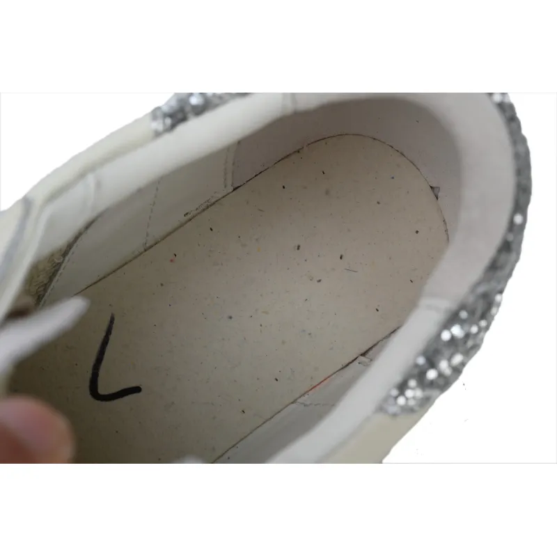 Golden Goose Super Star 'Sparkling Silver Heel'