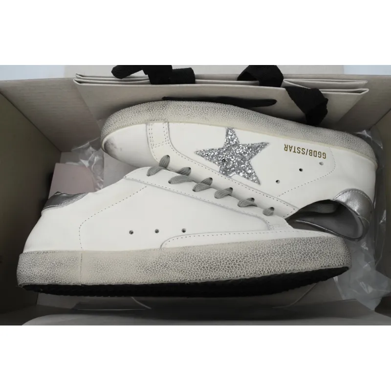Golden Goose Super Star 'Silver Heel Silver Star'