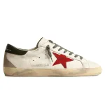Golden Goose Super-Star White Grey Red