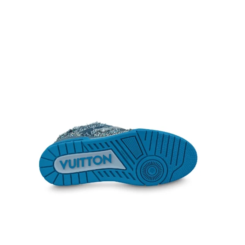 Louis Vuitton Skate Trainer Blue Swarovski Monogram