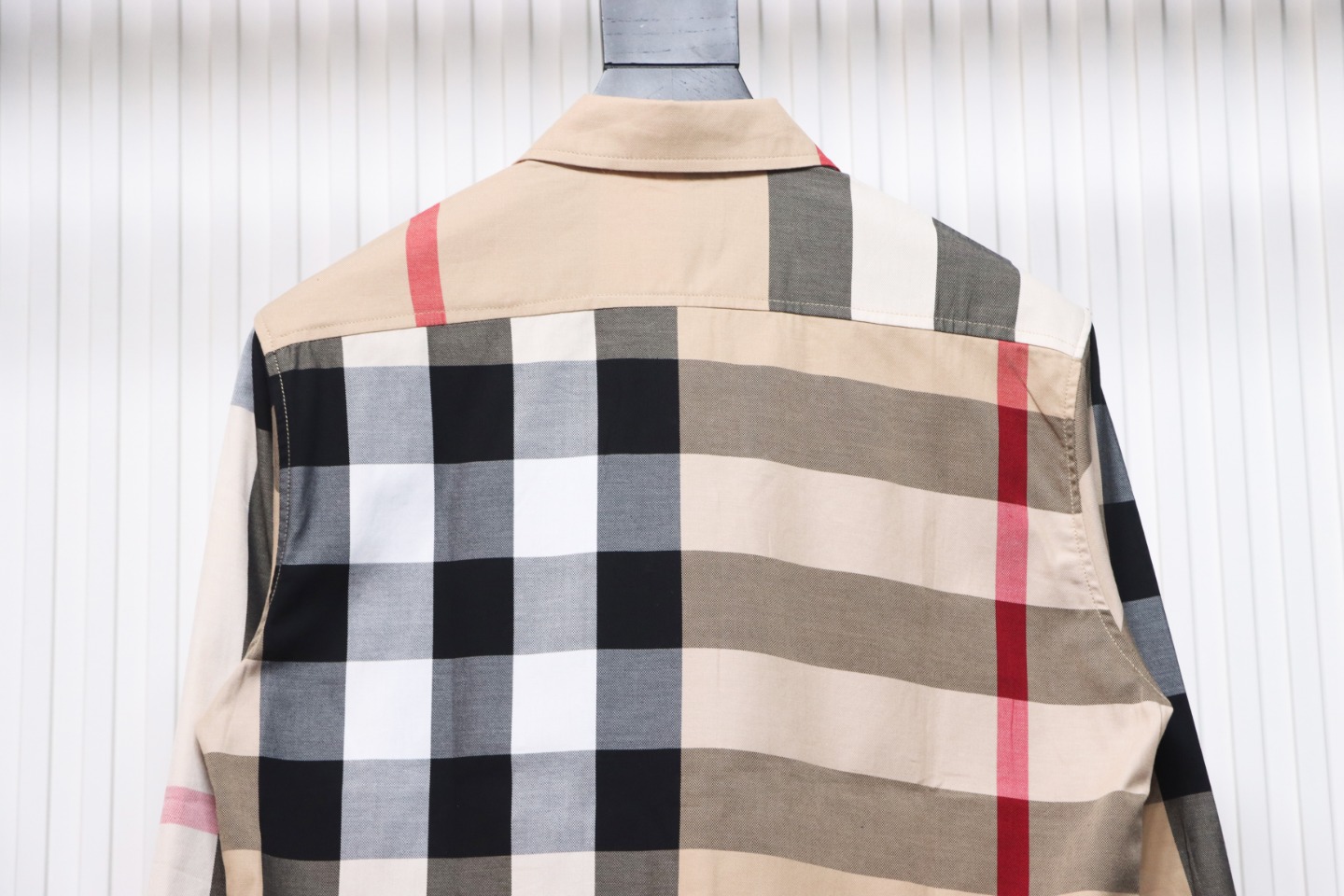     Burberry Classic Large Check Colour Block Plaid Shirt