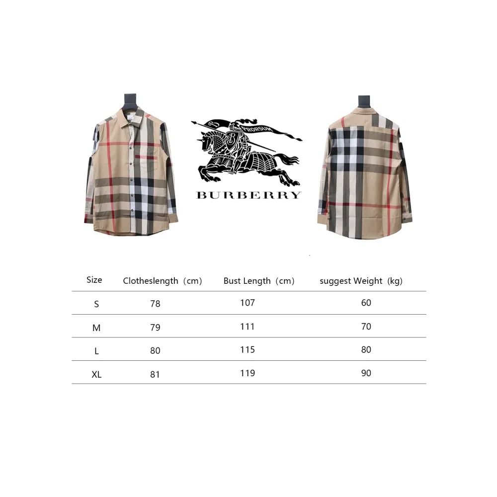 Top Quality Burberry Classic Large Check Colour Block Plaid Shirt