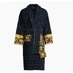 Top Quality Baroque bathrobe Blue