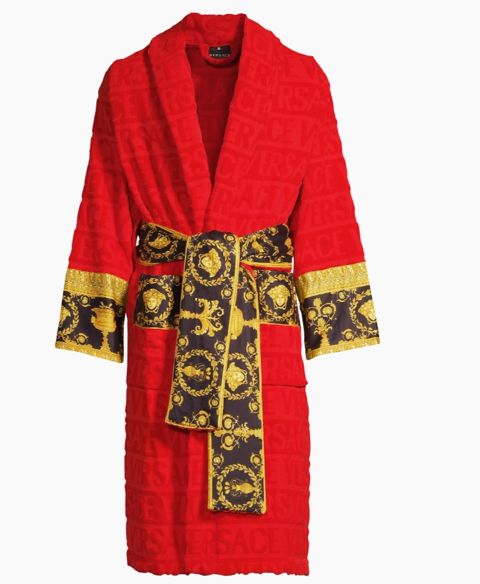     Baroque bathrobe Red