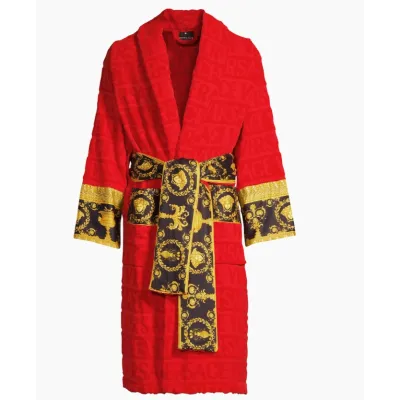 Top Quality Baroque bathrobe Red 01