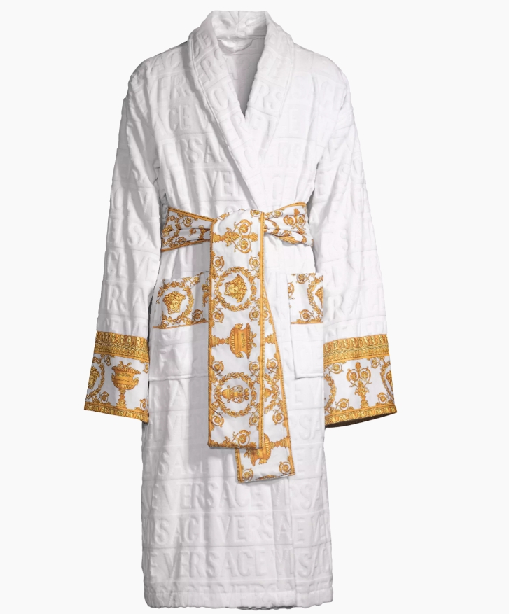     Baroque bathrobe White