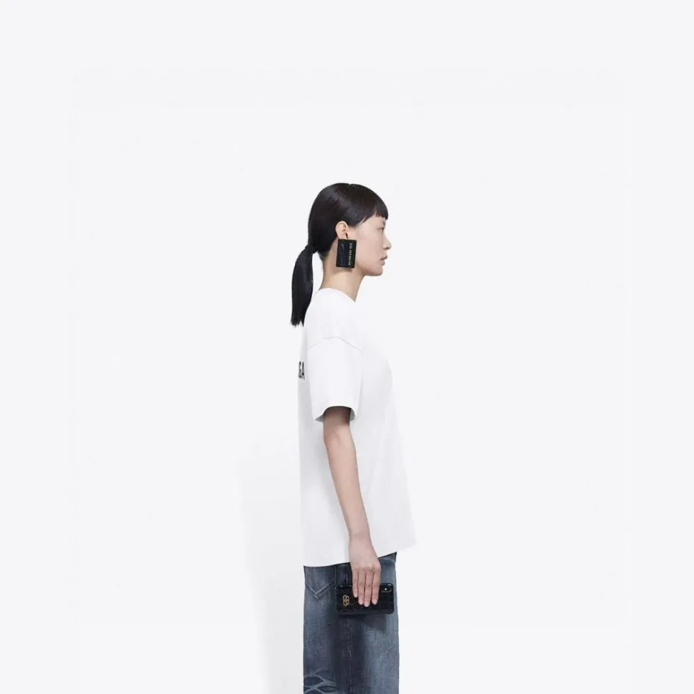 Top Quality Balenciaga Letter Print Short Sleeve