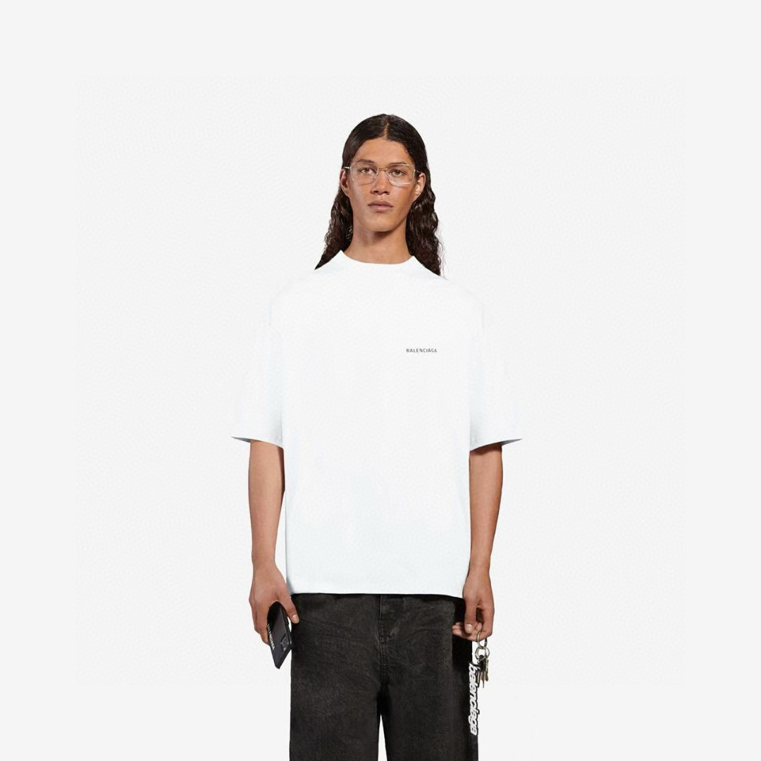 Top Quality Balenciaga Letter Print Short Sleeve