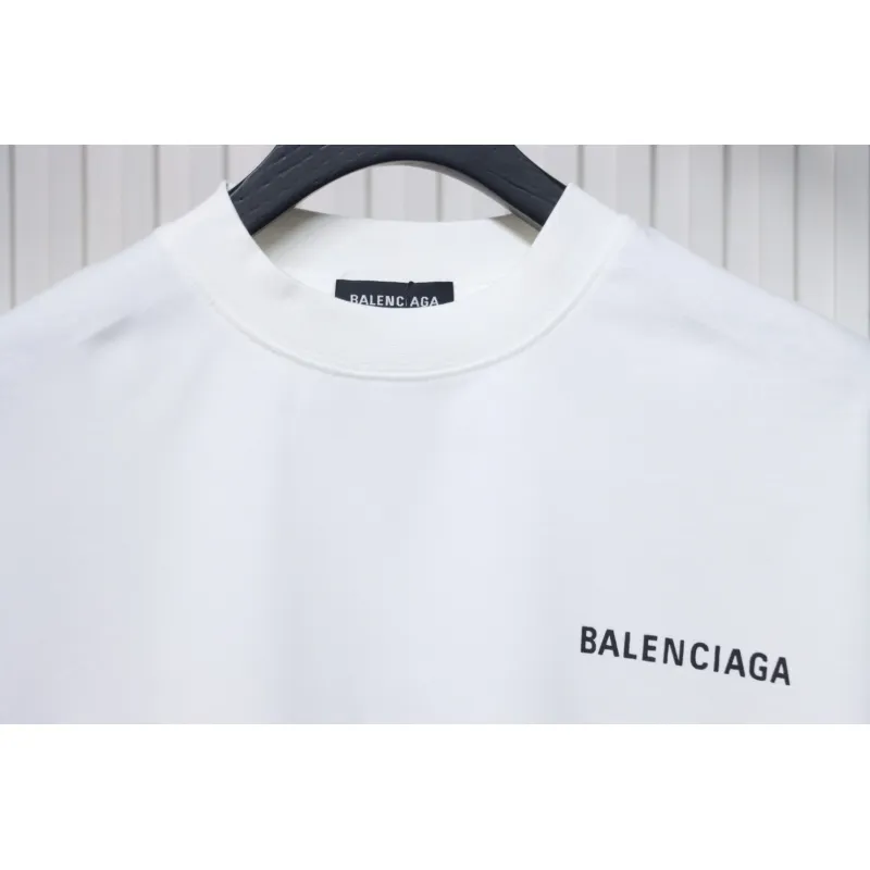 Top Quality Balenciaga Letter Print Short Sleeve