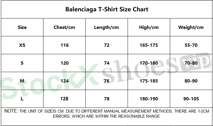 Top Quality Balenciaga Letter Print Short Sleeve