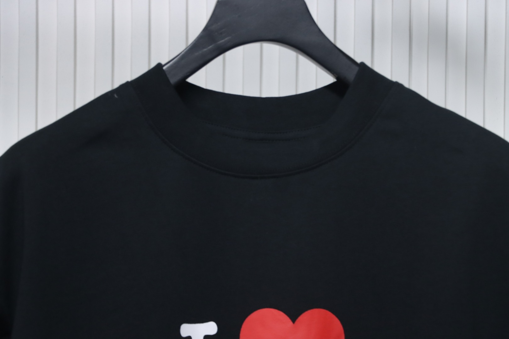 Top Quality Balenciaga Limited Love Print Short Sleeve T-Shirt (Black)