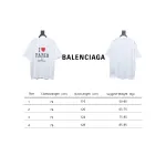 Top Quality Balenciaga Limited Love Print Short Sleeve T-Shirt (White)