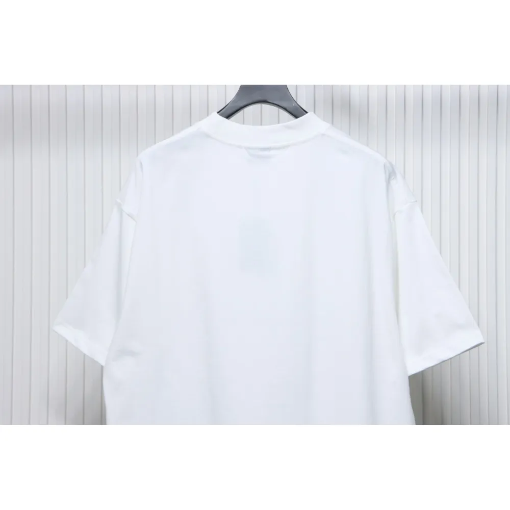 Top Quality Balenciaga Limited Love Print Short Sleeve T-Shirt (White)