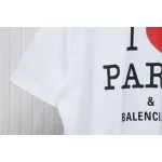 Top Quality Balenciaga Limited Love Print Short Sleeve T-Shirt (White)