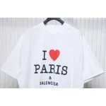 Top Quality Balenciaga Limited Love Print Short Sleeve T-Shirt (White)