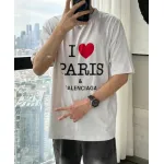 Top Quality Balenciaga Limited Love Print Short Sleeve T-Shirt (White)